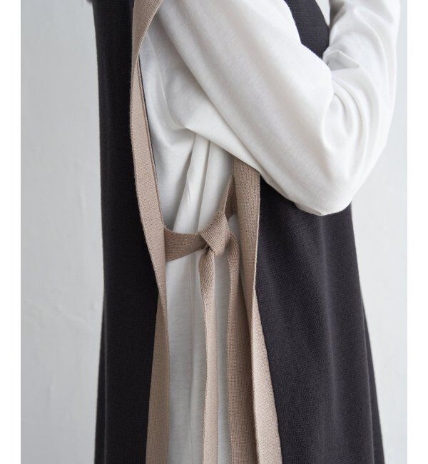 ikka「ニットベストアンサンブルワンピース」|ワンピース|