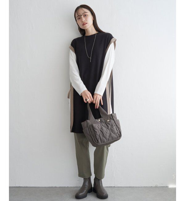 ikka「ニットベストアンサンブルワンピース」|ワンピース|