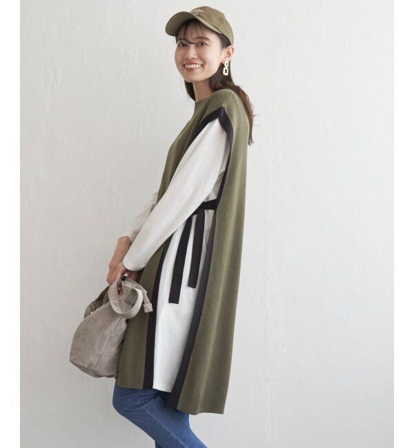 ikka「ニットベストアンサンブルワンピース」|ワンピース|グリーンケイ