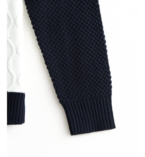 ikka「ブロックスメランジジャカードニット」|プルオーバー|