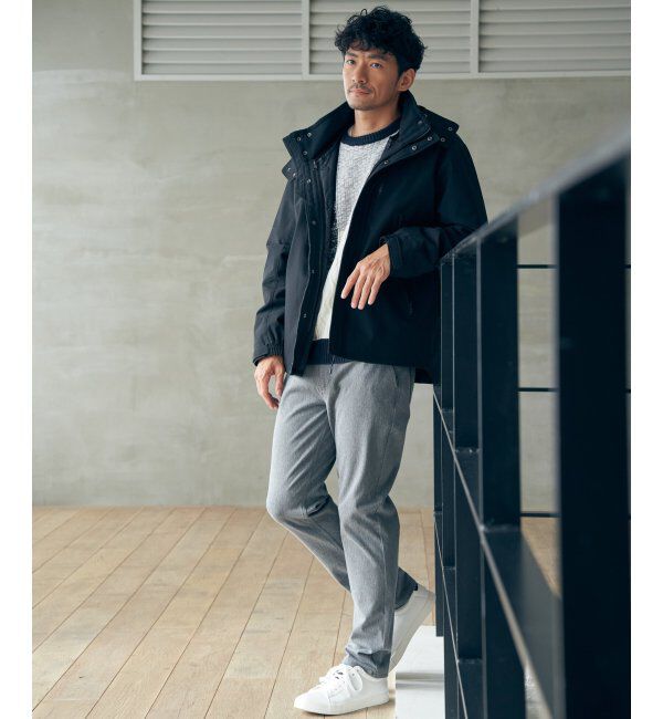 ikka「ブロックスメランジジャカードニット」|プルオーバー|