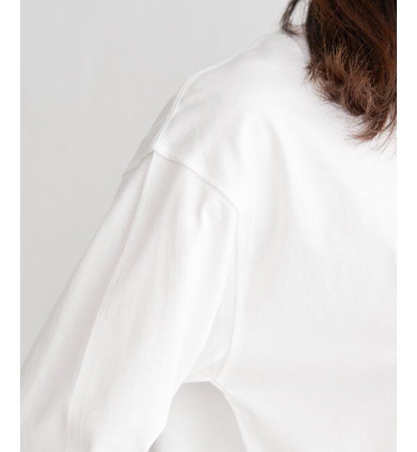 ikka「コットンUSA裾ラウンドロンT」|Tシャツ・カットソー|