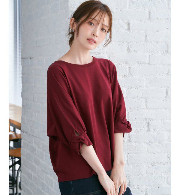 ikka「冷感ツイストドルマンプルオーバー」|プルオーバー|