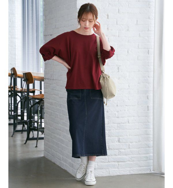 ikka「冷感ツイストドルマンプルオーバー」|プルオーバー|