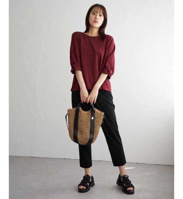 ikka「冷感ツイストドルマンプルオーバー」|プルオーバー|