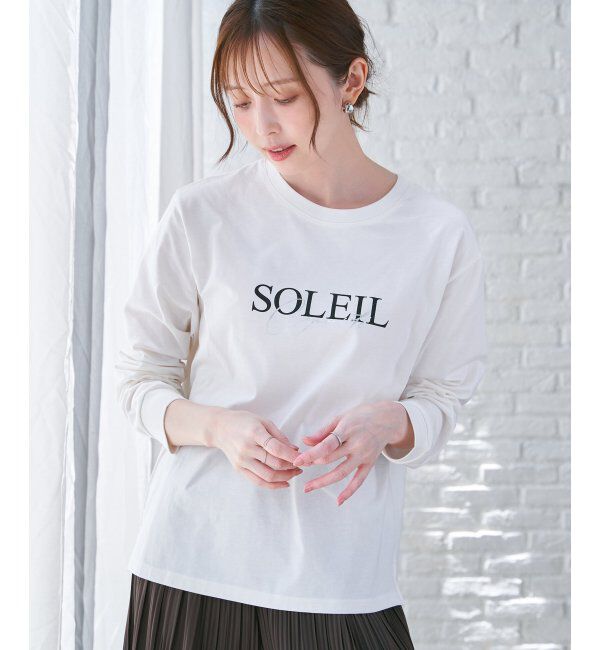 ikka「ロゴフォトプリントスウェットＴ」|Tシャツ・カットソー|