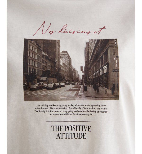 ikka「ロゴフォトプリントスウェットＴ」|Tシャツ・カットソー|