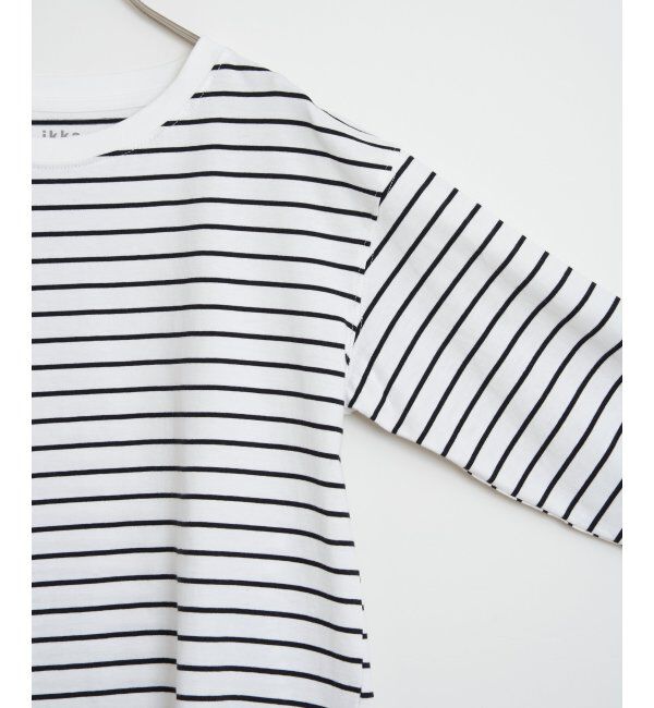 ikka「コットンUSA裾ラウンドロンT」|Tシャツ・カットソー|