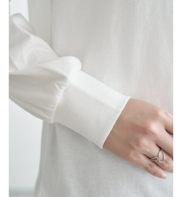 ikka「コットンUVケア裾ラウンドロンT」|Tシャツ・カットソー|