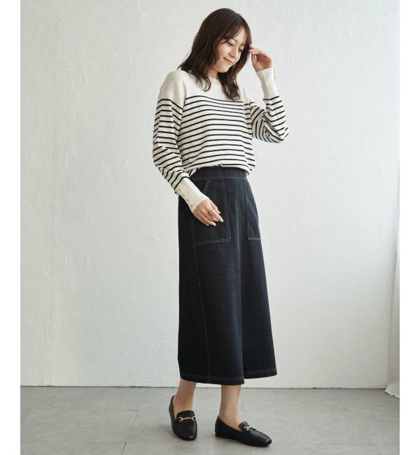 ikka「コットンMIXニットプルオーバー」|プルオーバー|