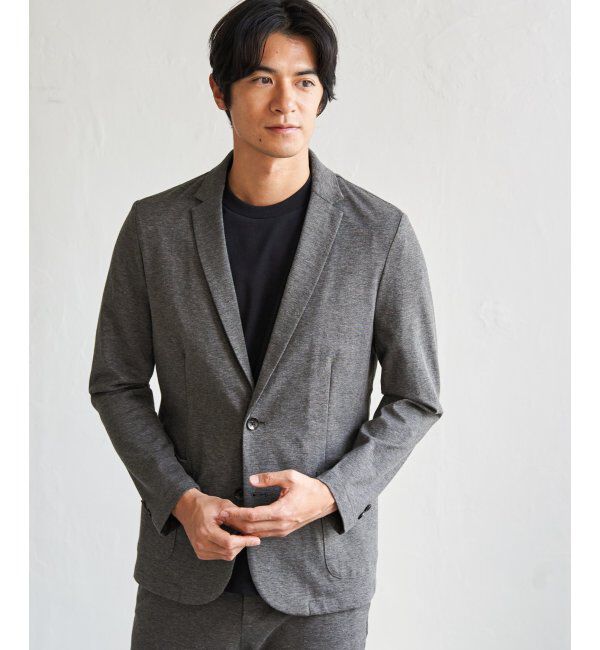 IKKA LOUNGE「ＧＯＫＵラクワークポンチＪＫＴ」|テーラードジャケット|グレー