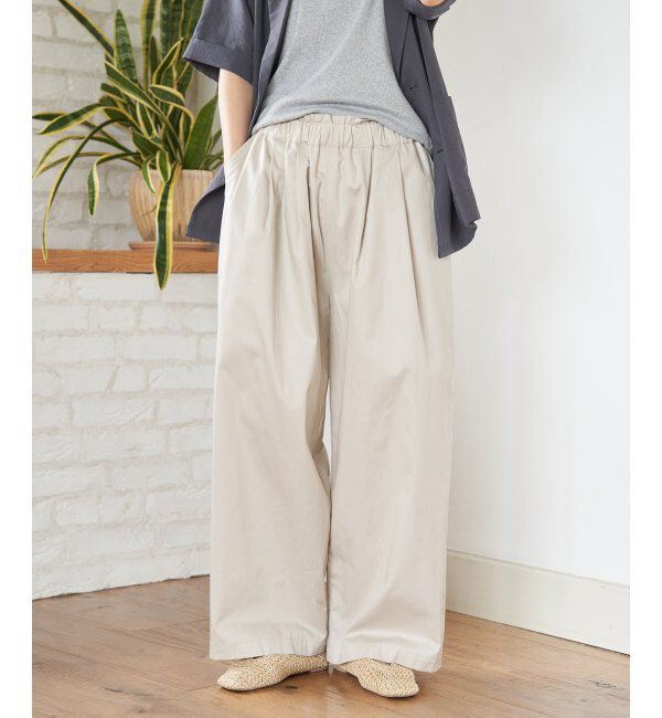 Lbc with Life「コットンギャザーワイドパンツ」|その他|