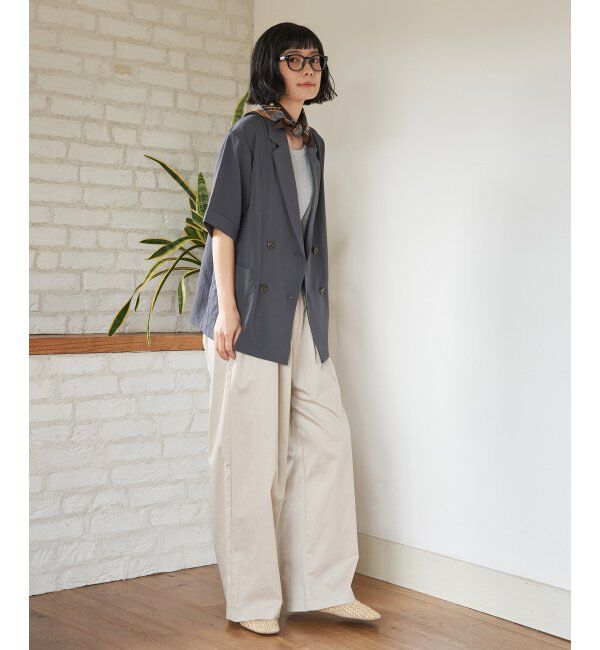 Lbc with Life「コットンギャザーワイドパンツ」|その他|