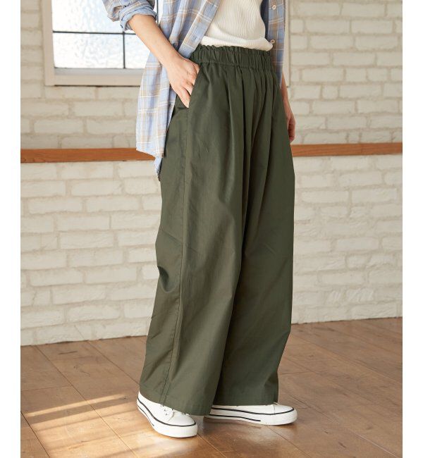 Lbc with Life「コットンギャザーワイドパンツ」|その他|