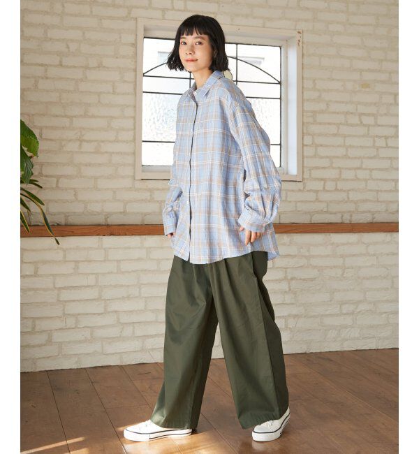 Lbc with Life「コットンギャザーワイドパンツ」|その他|