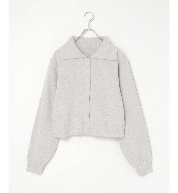 VENCE share style「襟付きジップカーディガン」|スウェット・ジャージ|