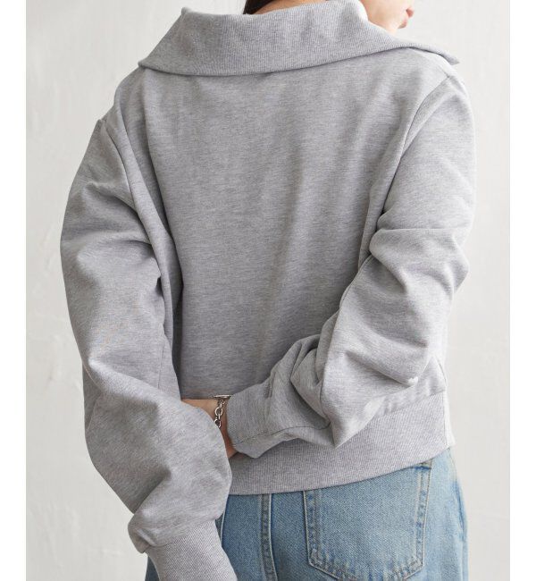 VENCE share style「襟付きジップカーディガン」|スウェット・ジャージ|