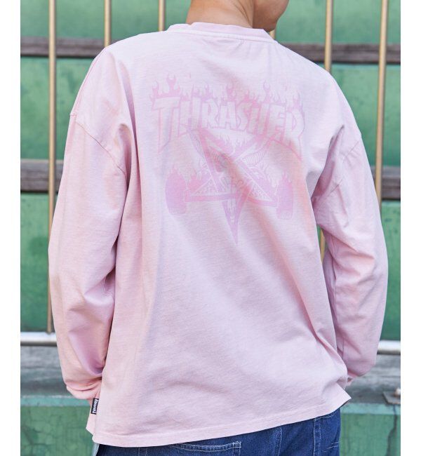 VENCE share style「THRASHER スラッシャー ピグメントプリントロンT」|Tシャツ・カットソー|
