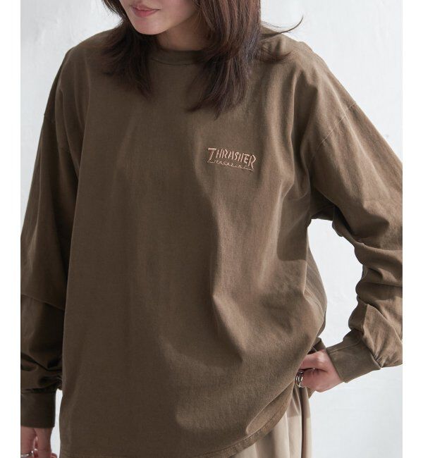 VENCE share style「THRASHER スラッシャー ピグメントプリントロンT」|Tシャツ・カットソー|