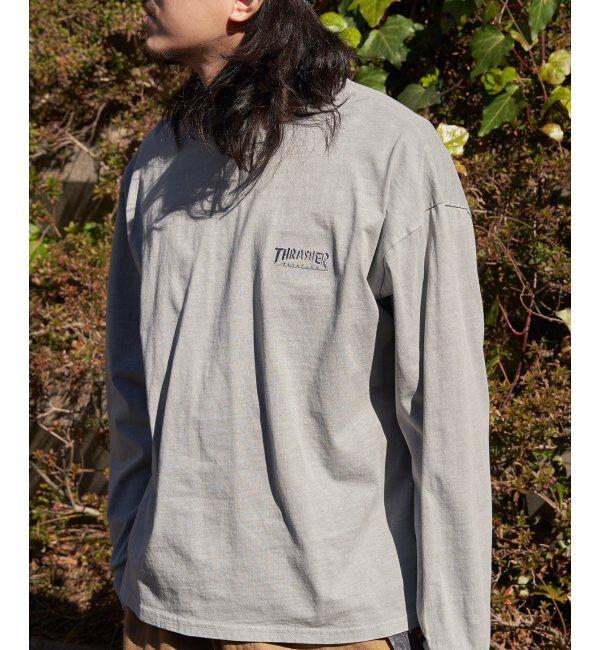 VENCE share style「THRASHER スラッシャー ピグメントプリントロンT」|Tシャツ・カットソー|