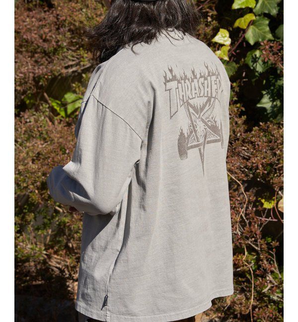 VENCE share style「THRASHER スラッシャー ピグメントプリントロンT」|Tシャツ・カットソー|