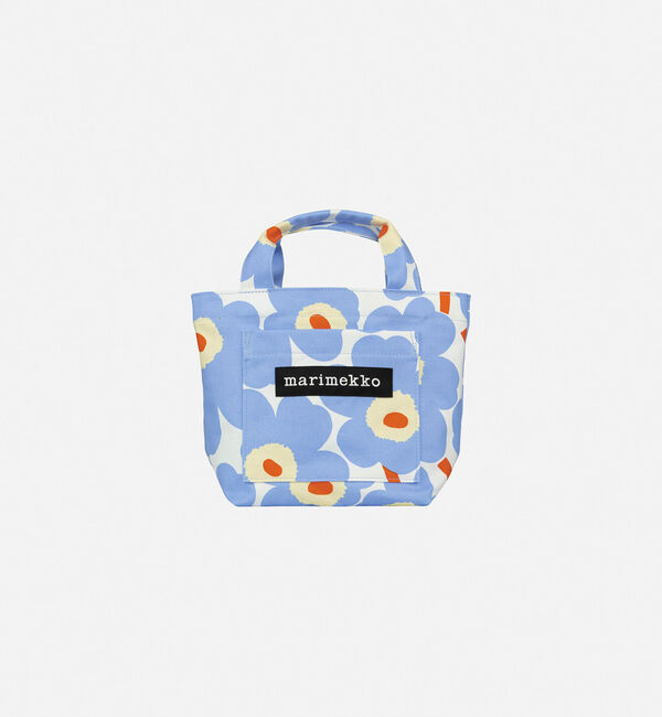 Marimekko「【アジア限定】Lunchbag Unikko トートバッグ」|トートバッグ|ﾗｲﾄﾌﾞﾙｰ&times;ﾗｲﾄｲｴﾛｰ