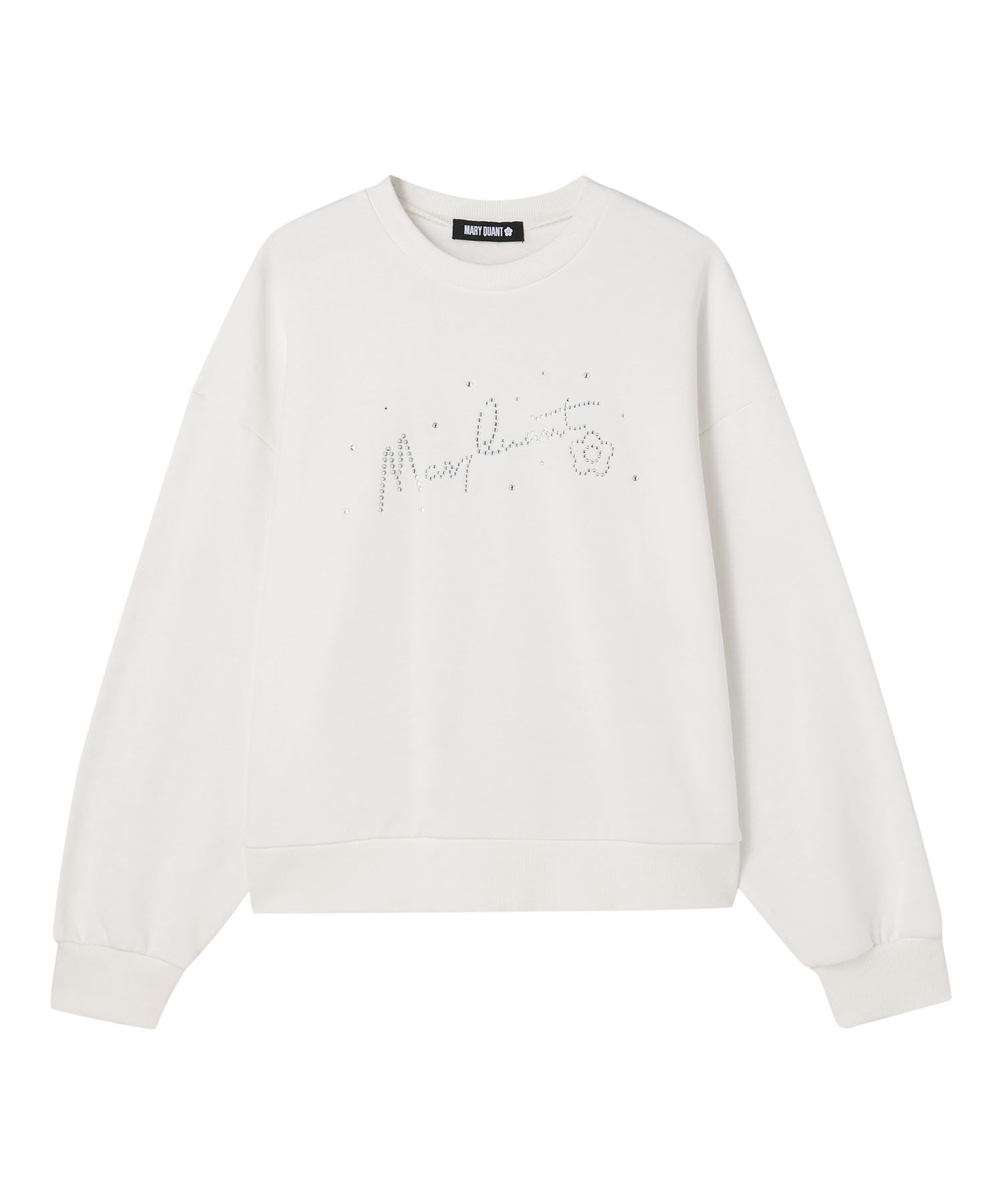 MARY QUANT「ラインストーンスウェット プルオーバー」|ニット・セーター|