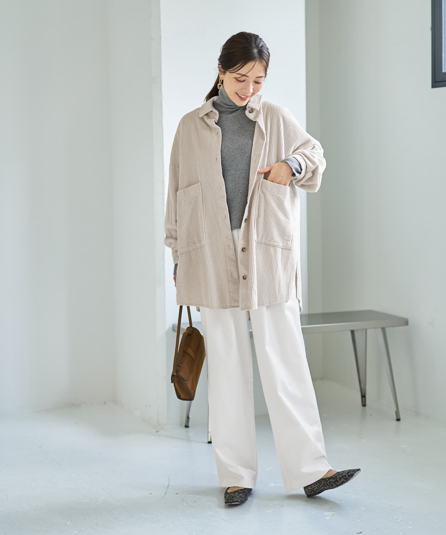 STYLE DELI「ソフトタッチ◆タートルネックワイドトップス」|ニット・セーター|