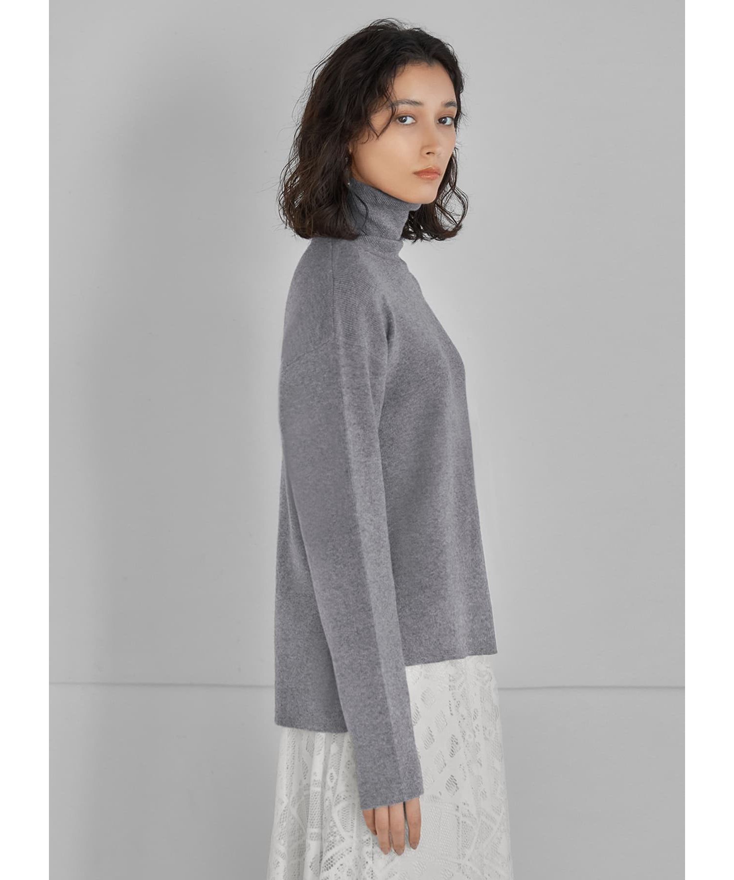 STYLE DELI「ソフトタッチ◆タートルネックワイドトップス」|ニット・セーター|