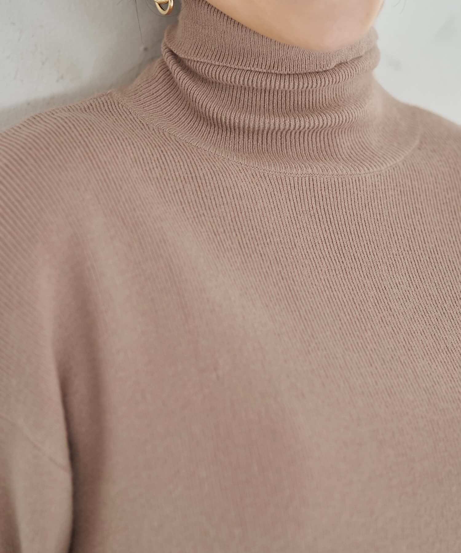 STYLE DELI「ソフトタッチ◆タートルネックワイドトップス」|ニット・セーター|