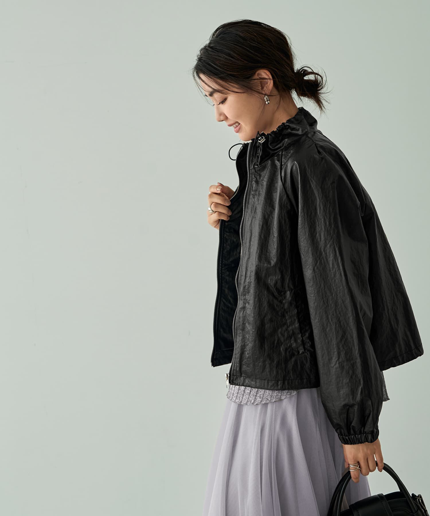 STYLE DELI「シワ加工フェイクレザーブルゾン」|その他|