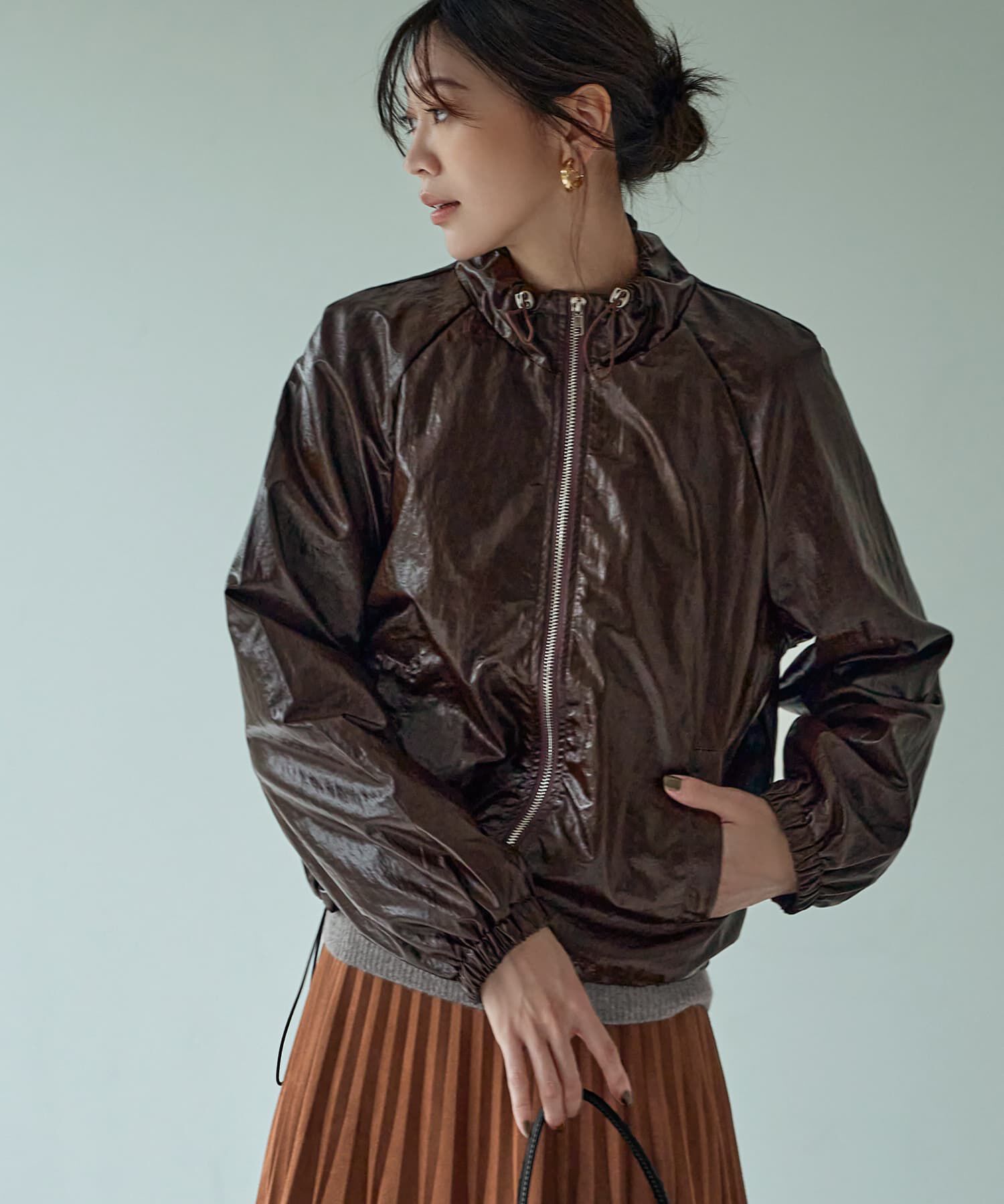 STYLE DELI「シワ加工フェイクレザーブルゾン」|その他|