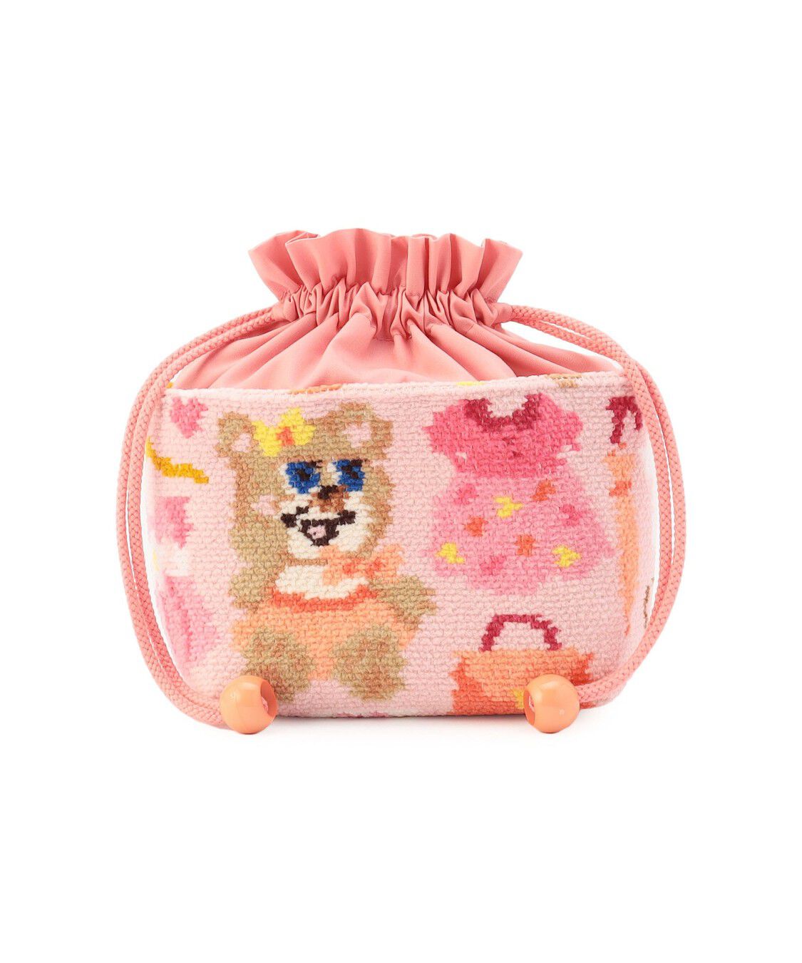 LOVERARY BY FEILER「ニナズクローゼット　巾着　L/NCS-260455」|ポーチ|ペールピンク