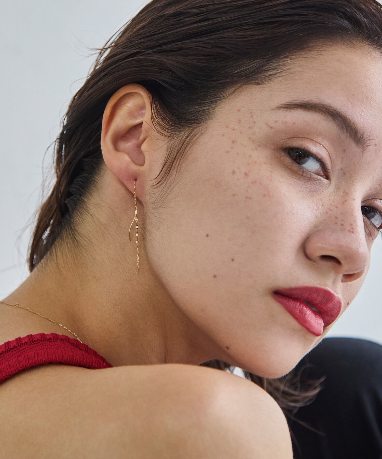 JUPITER「【累計販売 3000点突破！】<CM着用>【K10】デザインチェーンピアス/ロングセラー」|ピアス|