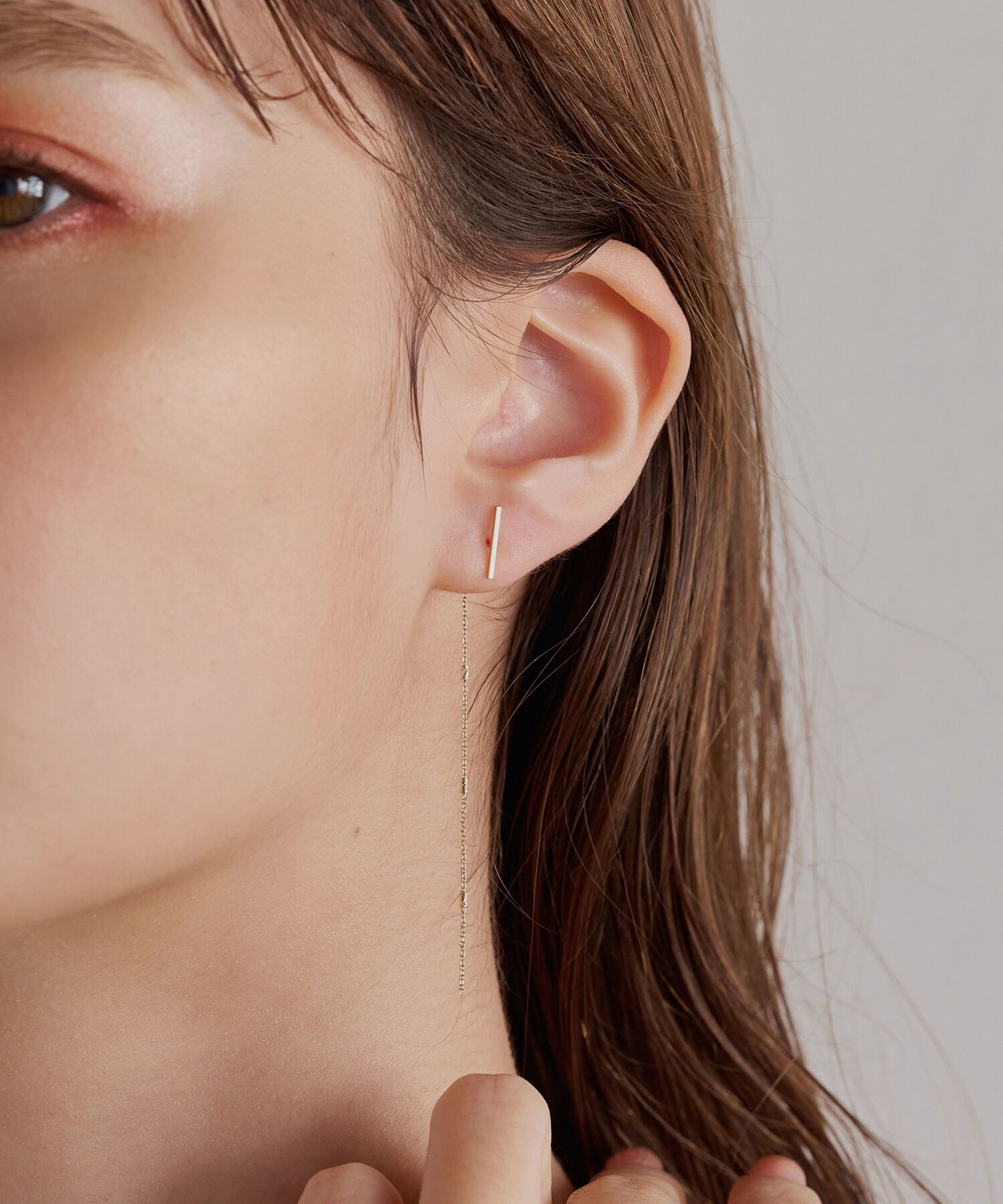 JUPITER「【K10】バーピアス＆チェーンピアスキャッチセット/2way」|ピアス|