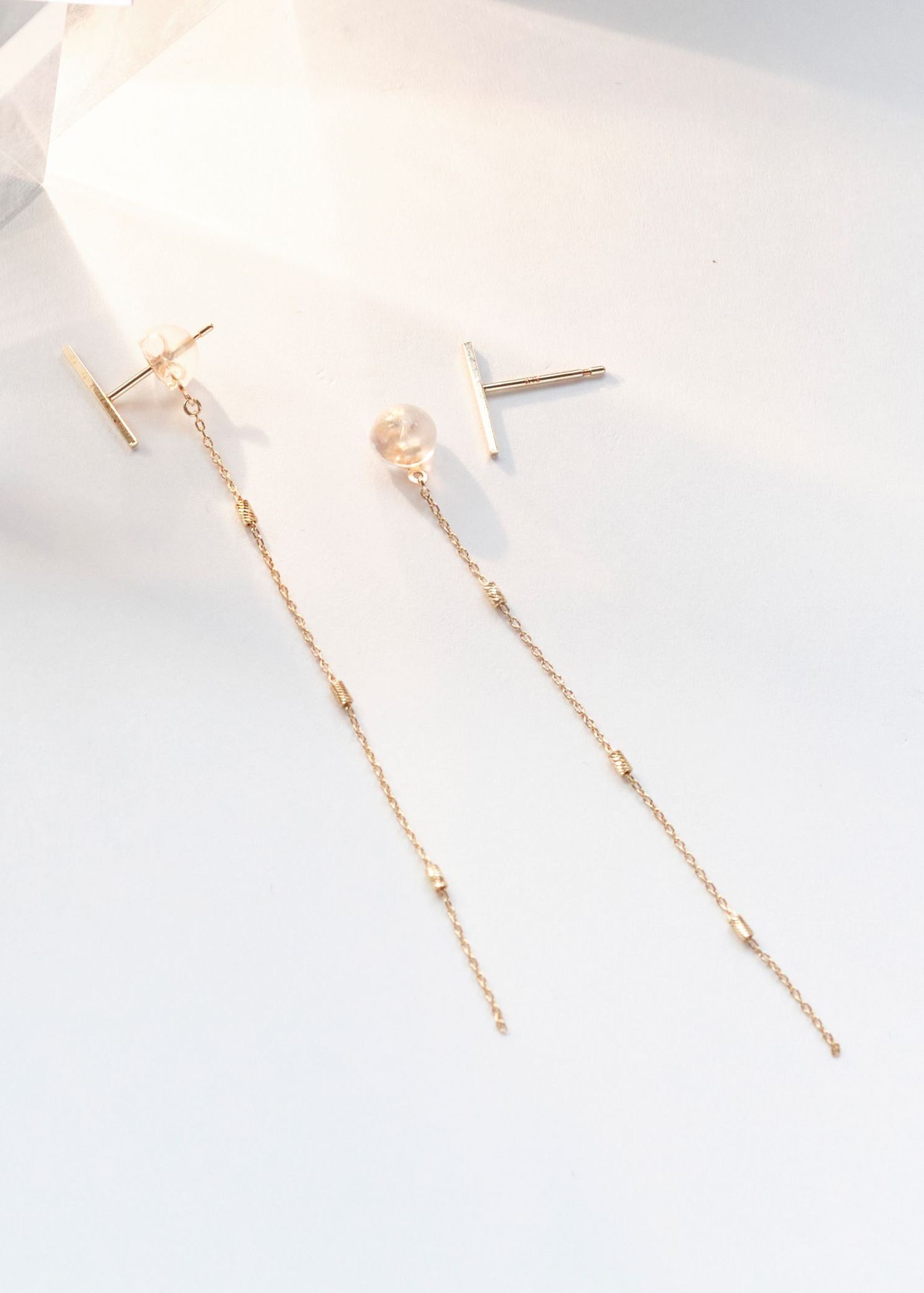 JUPITER「【K10】バーピアス＆チェーンピアスキャッチセット/2way」|ピアス|