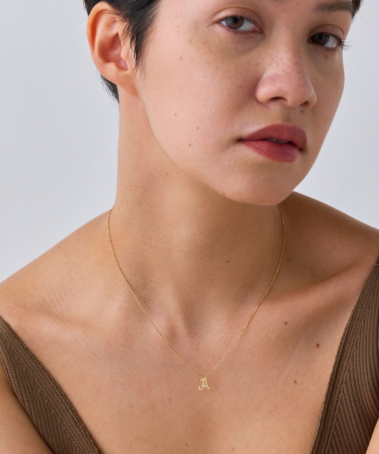 JUPITER「【SV】イニシャルダイヤモンドネックレス」|ネックレス|