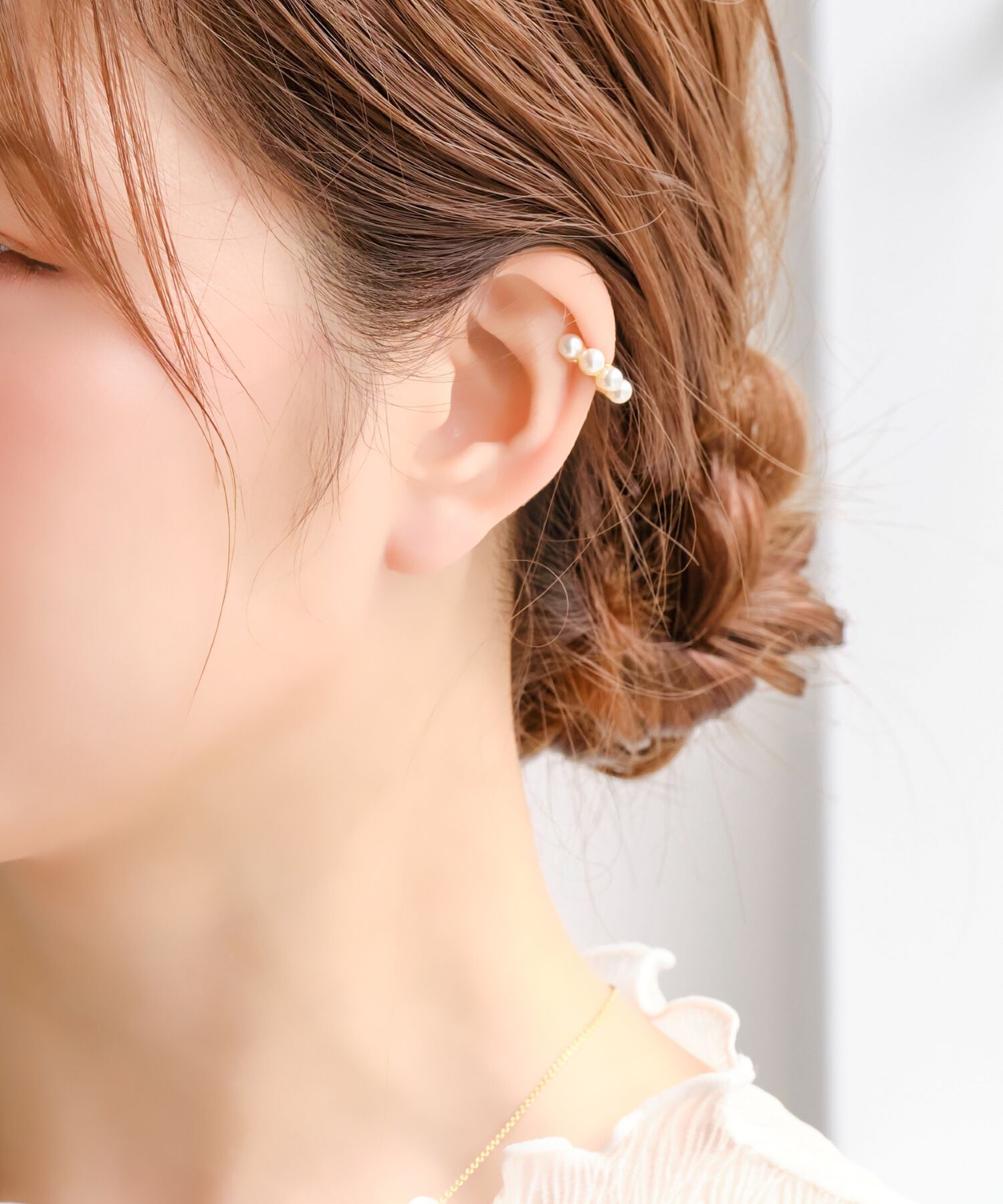 Phoebe「【シリーズ累計販売15000点突破！】【痛くないシリーズ】ノーブルパールエアリーイヤリング」|イヤリング|