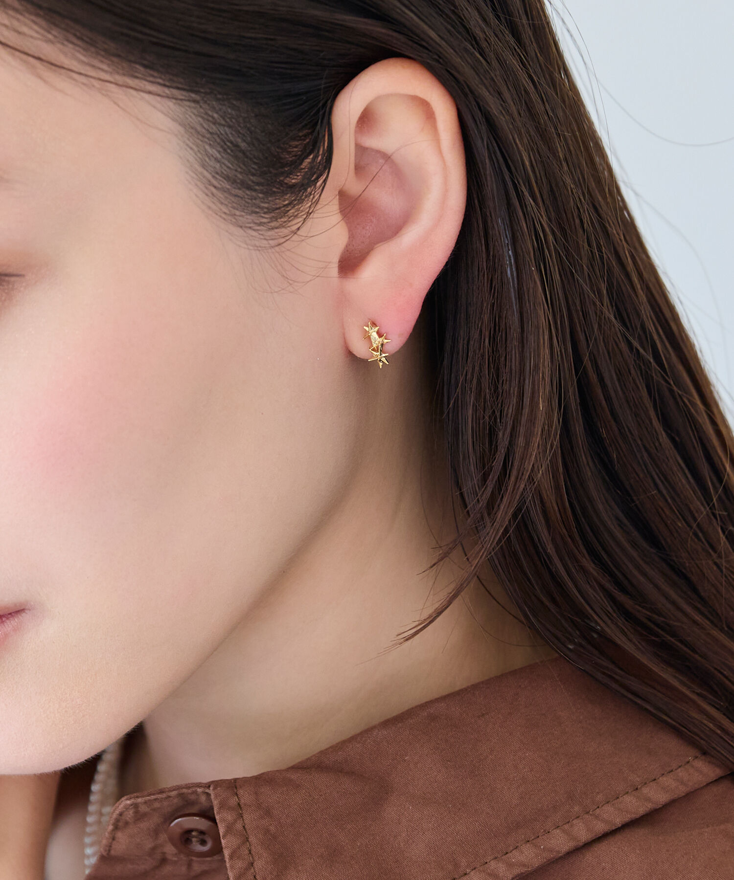 Phoebe「【痛くないシリーズ/金属アレルギー対応】メテオスターライトフィットイヤリング/ニッケルフリー」|イヤリング|