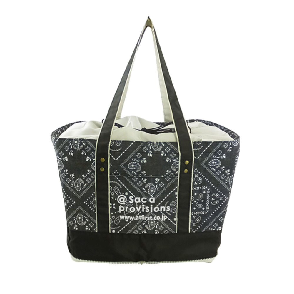BACKYARD FAMILY「エコバッグ レジカゴ 保冷 通販 おしゃれ レジカゴ用バッグ マチ広 トート 撥水 はっ水」|エコバッグ|ブラック1