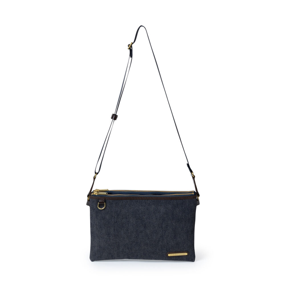 BACKYARD FAMILY「サコッシュ メンズ ブランド 通販 INNFITH インフィス 55736 デニムサコッシュ」|ショルダー・メッセンジャー|ブルー2