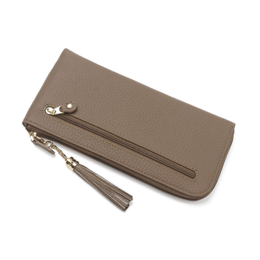 BACKYARD FAMILY「長財布 レディース お洒落 通販 ロングウォレット 本革 レザー 財布 お財布 スキミング防止」|財布|ブラウン1