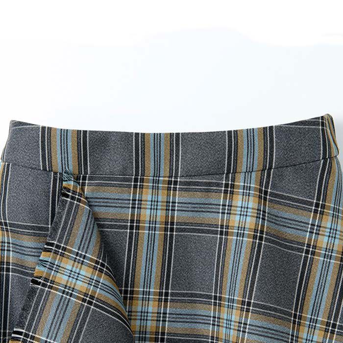 BACKYARD FAMILY「MIND フリンジチェックスカート 通販 日本製 スカート チェックスカート フリンジスカート」|スカート|