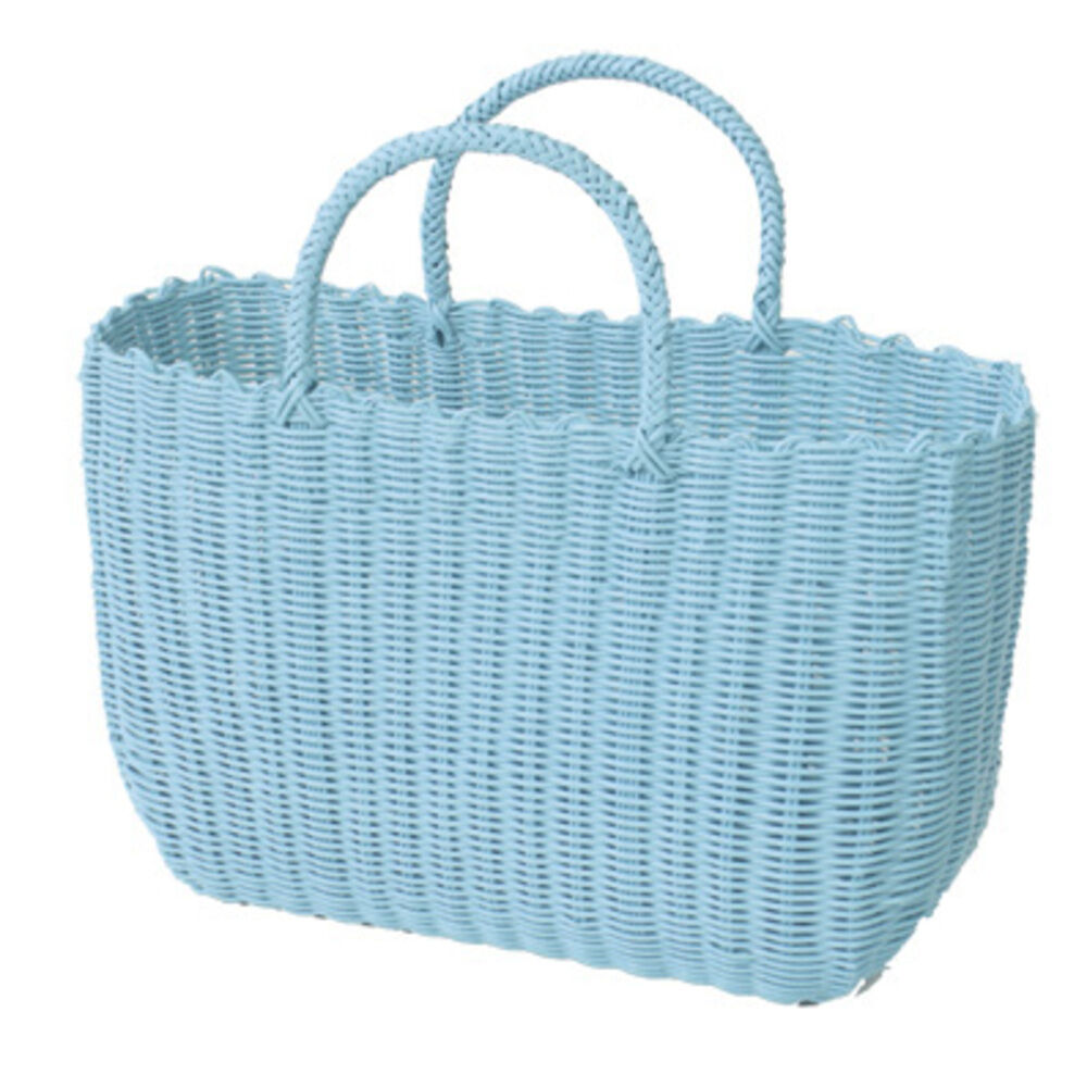 BACKYARD FAMILY「かごバッグ カゴバッグ レジャーバッグ 大容量 通販 ランチバッグ ランチバック レジャーバック」|かごバッグ|ブルー1