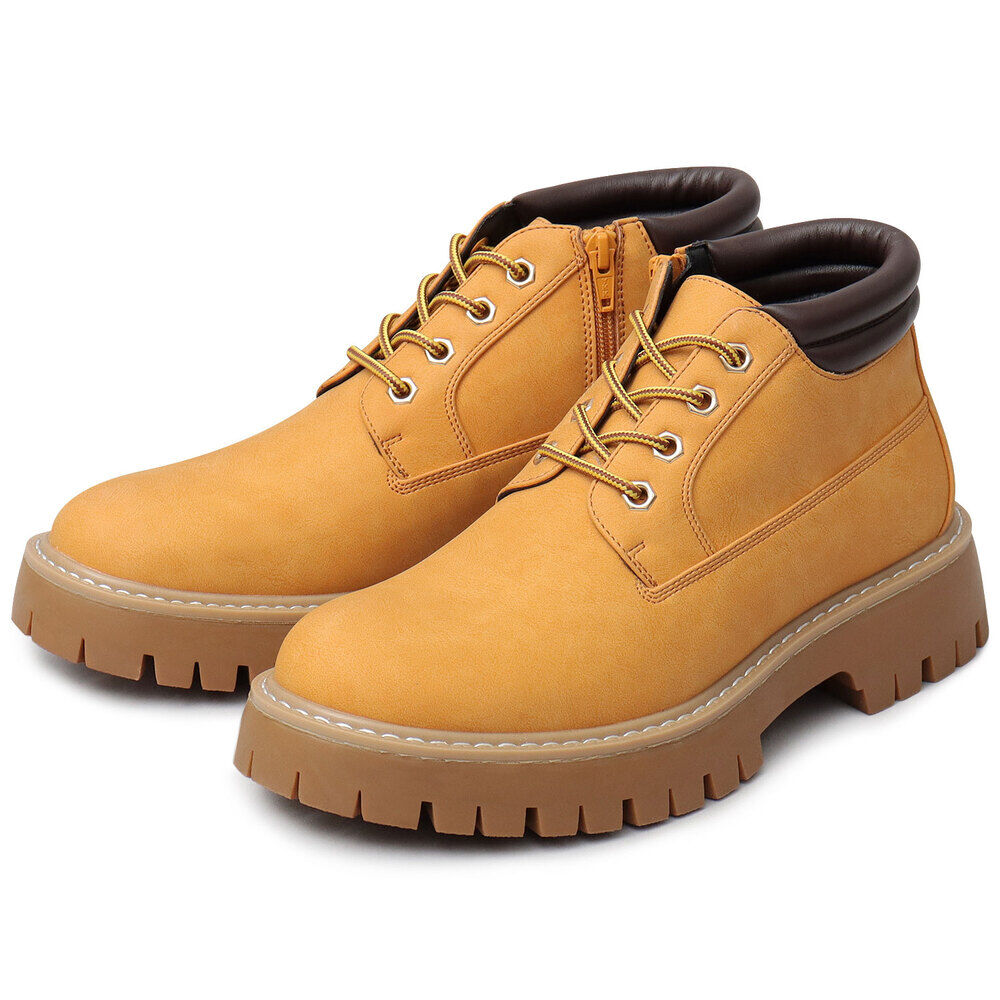 BACKYARD FAMILY「glabella グラベラ ブーツ メンズ glbb313 通販 マウンテンブーツ ワークブーツ」|ショートブーツ|ブラウン1