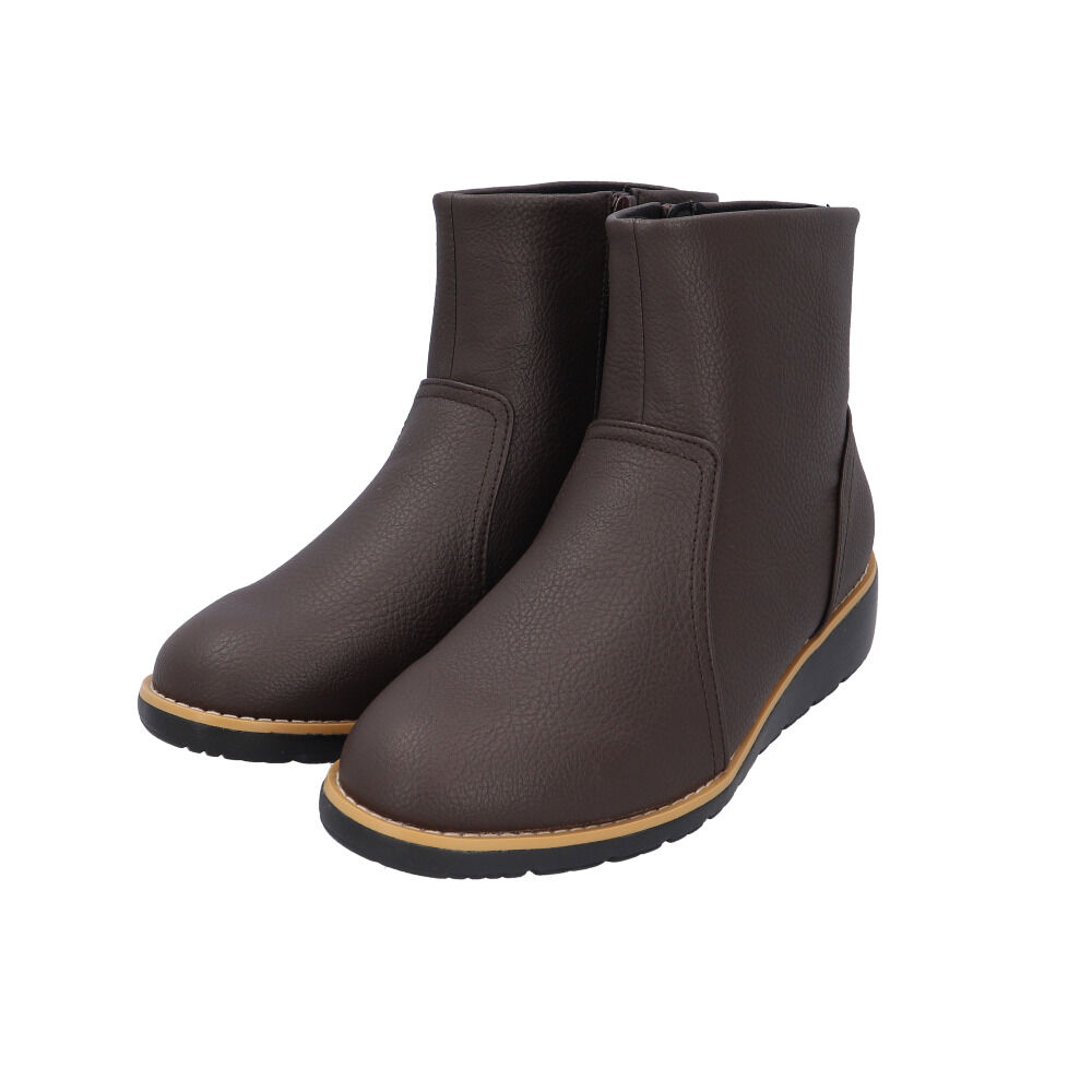 BACKYARD FAMILY「fee des fleurs フェ・デ・フルール ブーツ レディース 通販 ショートブーツ」|ショートブーツ|ブラウン1