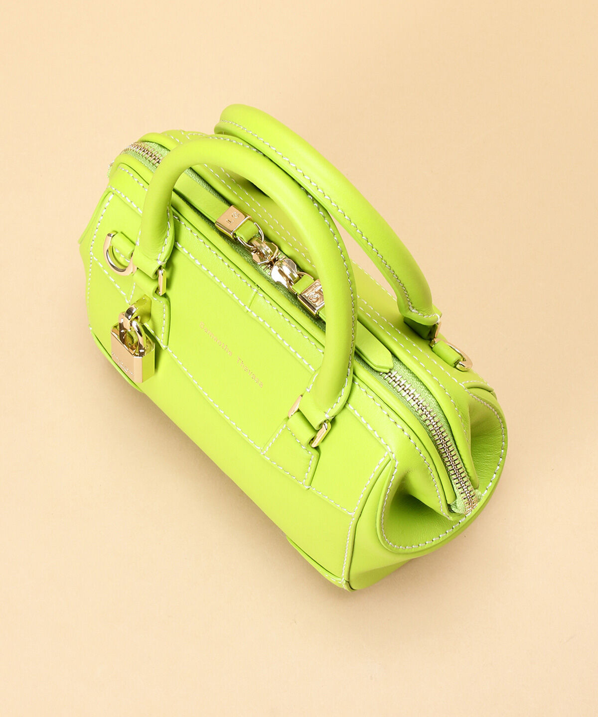 Samantha Thavasa「イタリアンカーフレザー ボストンバッグ 小サイズ」|ハンドバッグ|