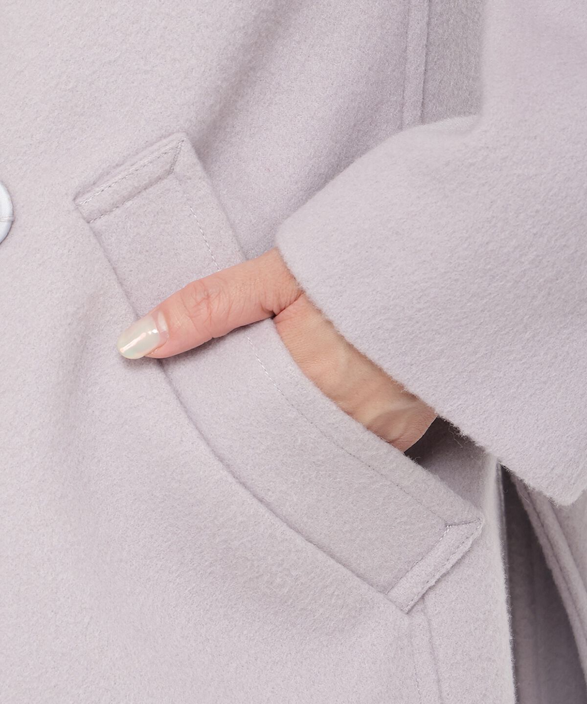 アンドクチュール「ウールビーバービッグカラーロングコート」|ダウン|