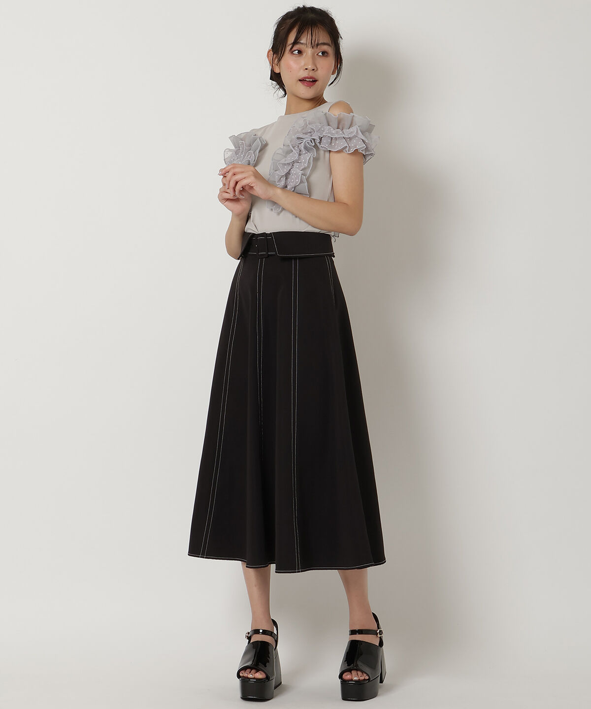 REDYAZEL「2WAYフリルトップス」|Tシャツ・カットソー|