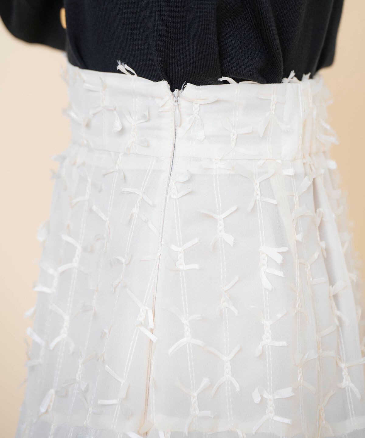 REDYAZEL「リボンモチーフフレアスカート」|フレア|